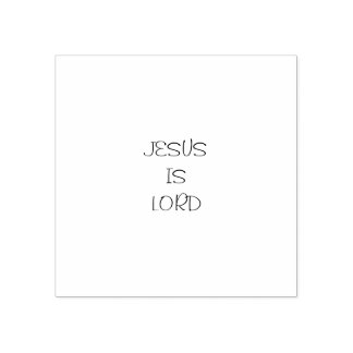 Carimbo De Borracha JESUS IS LORD 2 por 2_
