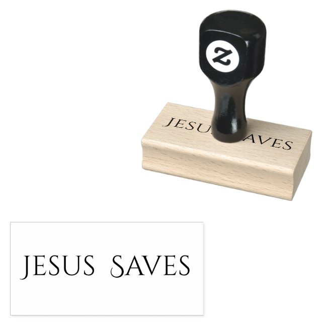 Carimbo De Borracha Jesus Saves Christian Quote (Carimbado)