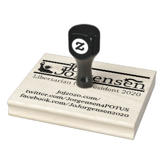 Carimbo De Borracha Jo Jorgensen para Presidente