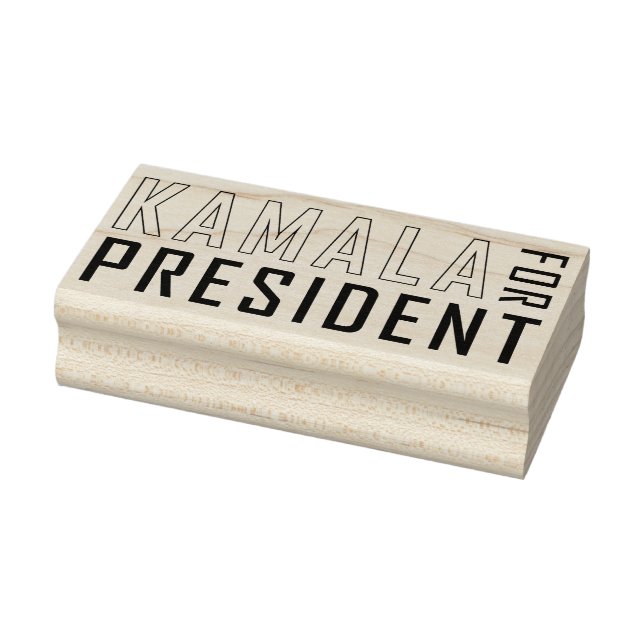 CARIMBO DE BORRACHA KAMALA PARA PRESIDENTE (Carimbo)