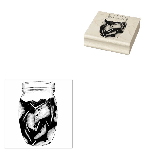 Carimbo De Borracha Kimchi Fermentado Coubage Coreano da Comida (Carimbado)