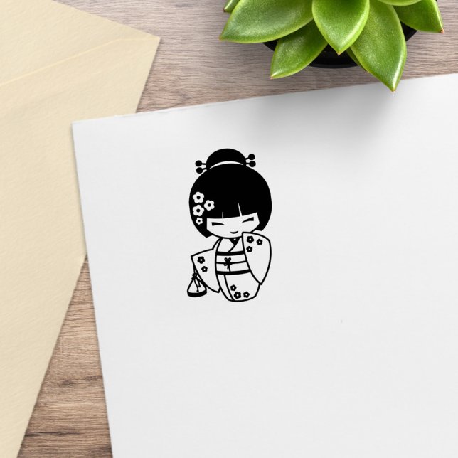 Carimbo De Borracha Kimono Geisha 2 (Criador carregado)