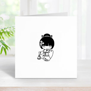 Carimbo De Borracha Kimono Geisha 2