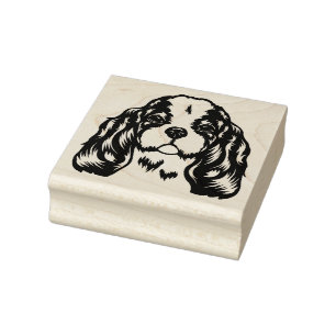 Carimbo De Borracha King Charles Spaniel Dog