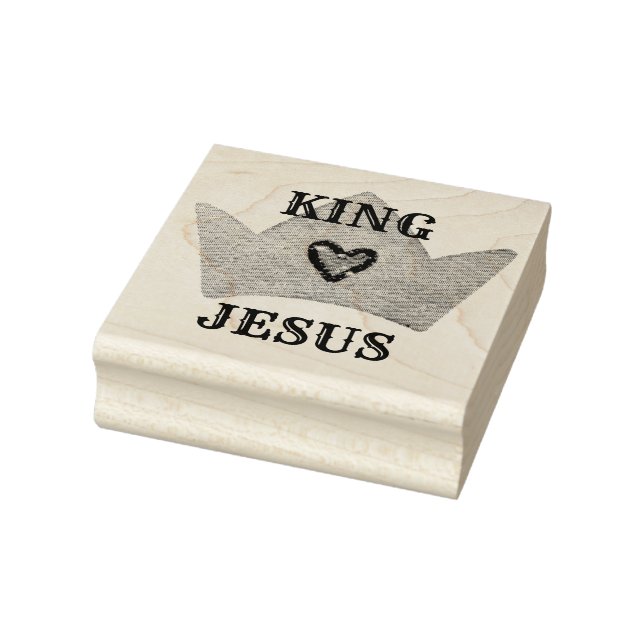 Carimbo De Borracha King Jesus Crown (Carimbo)