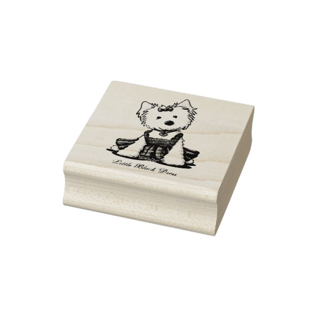 Carimbo De Borracha KiniArt Westie LBD (Carimbo)