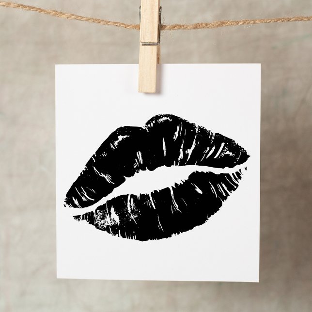 Carimbo De Borracha Kiss Lip (Kiss Lip Rubber Stamp)