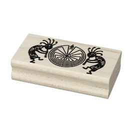 Carimbo De Borracha KOKOPELLI / MAN IN MAZE gold + suas ideias