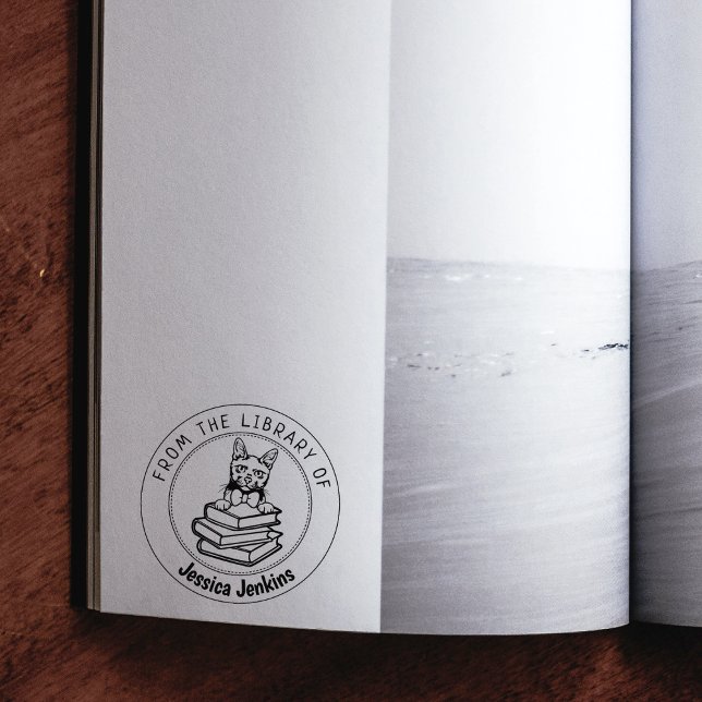 Carimbo De Borracha Korat Cat, Livro Da Biblioteca De (Criador carregado)