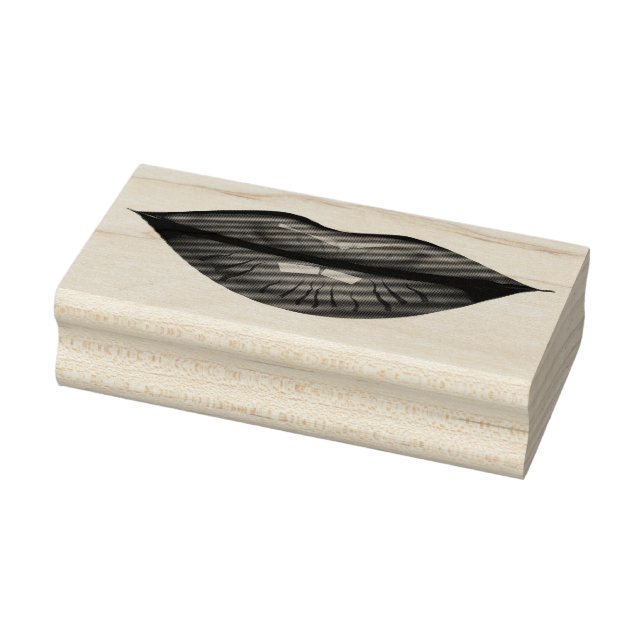 Carimbo De Borracha Lábios (Carimbo)