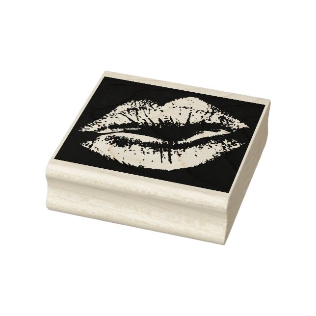 Carimbo De Borracha Lábios Lip Smack Mouth Bolsa Stamp (Carimbo)
