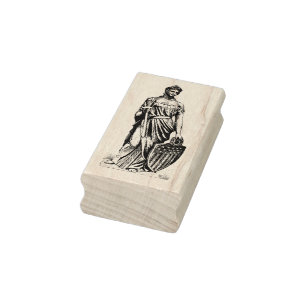 Carimbo De Borracha Lady Liberty ou Columbia com Espada e Escudo