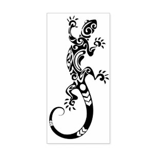 Carimbo De Borracha Lagarto decorativo