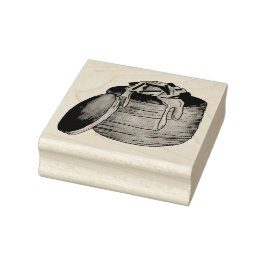 Carimbo De Borracha Lagostim Newberg Retro Seafood Puff Paery