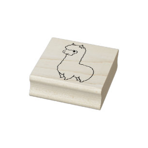 Carimbo De Borracha Lama/Alpaca