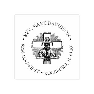 Carimbo De Borracha Lamb religioso católico de Deus Agnus Dei