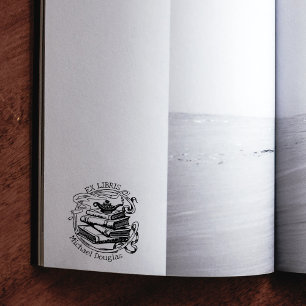 Carimbo De Borracha Lâmpada Personalizada Ex Libris, Livro