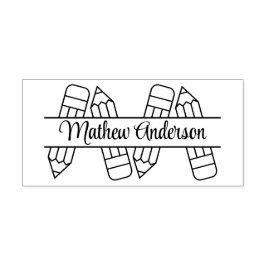 Carimbo De Borracha Lápis Volta às Aulas