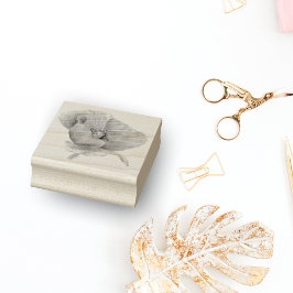 Carimbo De Borracha Laranja de Aquarela