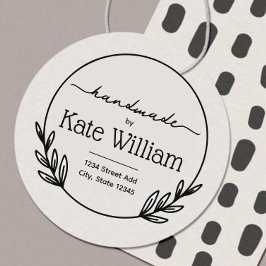 Carimbo De Borracha Laurel Wreath com selos de endereço feitos à mão