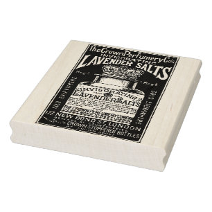 Carimbo De Borracha Lavandas Sais Vintage Ad Rubber Art Stamp