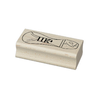 Carimbo De Borracha Left Footprint of extraterrestrial rubber stamp