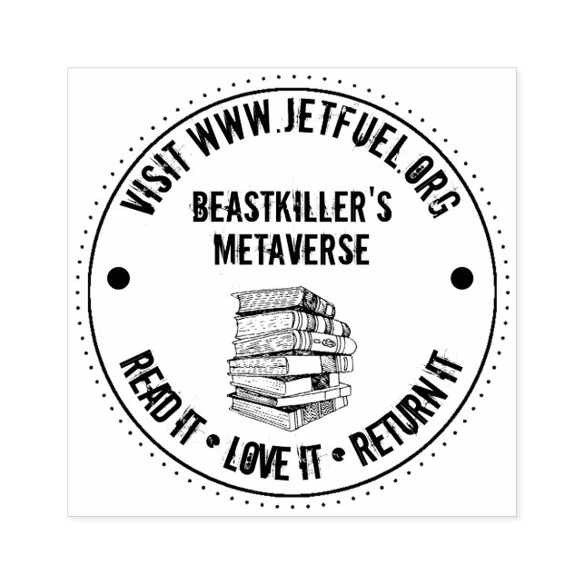 Carimbo De Borracha Leia o Ama o Devolva Personalizado (Impressão)