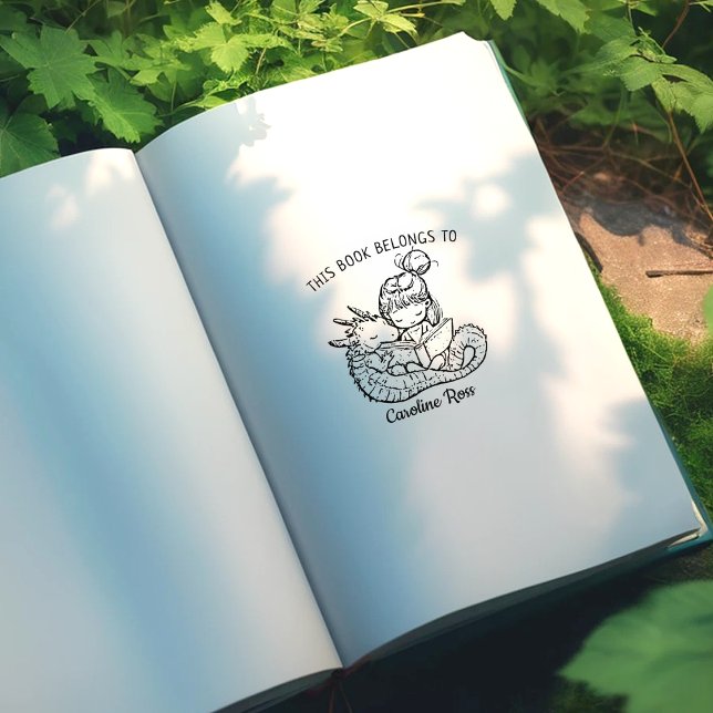 Carimbo De Borracha Leitura Personalizada de Rapariga com Placa de Dra (Criador carregado)