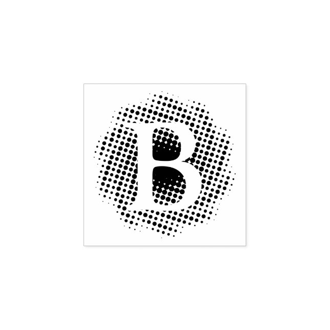 Carimbo De Borracha Letra inicial personalizada (Impressão)