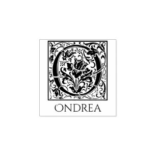 Carimbo De Borracha Letra O Vintage - Primeira Letra com Nome