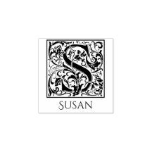 Letra S Vintage - Primeira Letra com Nome Personal