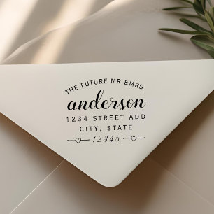 Carimbo De Borracha Linda Coração Futuro Senhor Deputado Wedding Ender