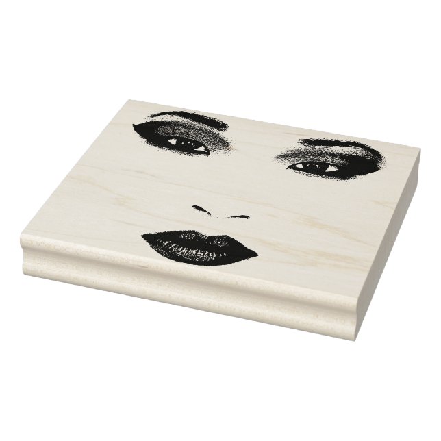 Carimbo De Borracha Linda garota chinesa encarando arte original (Carimbo)