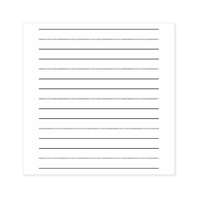 Carimbo De Borracha Linhas de Prática de Manuscrito (Impressão)