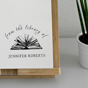 Carimbo De Borracha Livro Biblioteca de Nomes Personalizados Clássicos