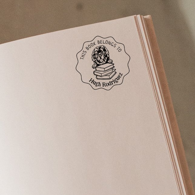 Carimbo De Borracha Livro de Cachorros da Terra Nova (Criador carregado)