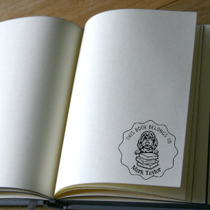 Carimbo De Borracha Livro de Cachorros de Ouro