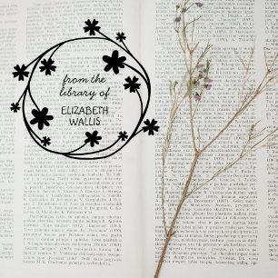 Carimbo De Borracha Livro de Nomes Personalizados de Script Casual de