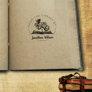 Carimbo De Borracha Livro Horror Da Biblioteca De,
