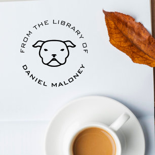 Carimbo De Borracha Livro Personalizado Pitbull