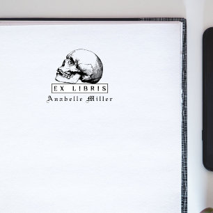 Carimbo De Borracha Livros de Biblioteca Personalizada de Script Medie