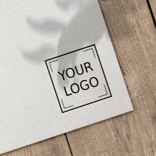 CARIMBO DE BORRACHA LOGO CORPORATIVO SIMPLES MÍNIMO EMPRESARIAL