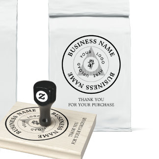 Carimbo De Borracha Logotipo comercial Cliente Obrigado Marca