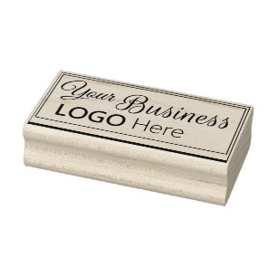 Carimbo De Borracha Logotipo comercial da tinta preta