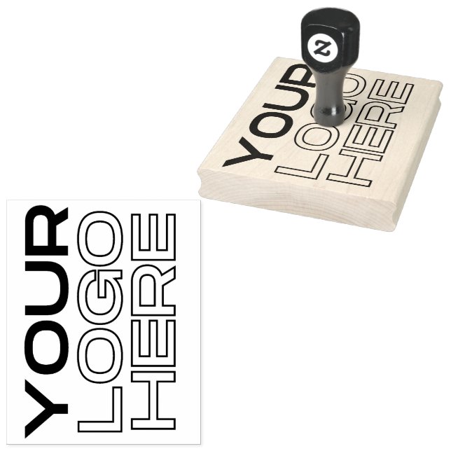 Carimbo De Borracha Logotipo comercial personalizado (Carimbado)