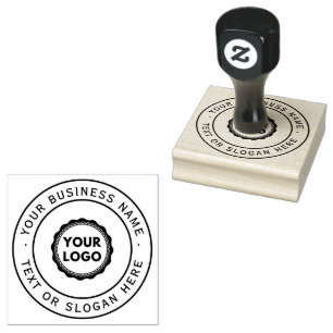 Carimbo De Borracha Logotipo comercial personalizado grande