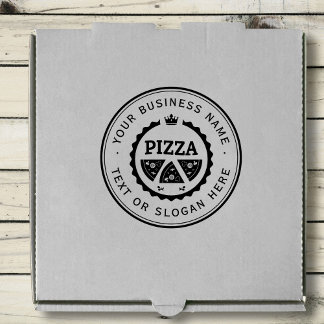 Carimbo De Borracha Logotipo comercial personalizado PIZZA Grande