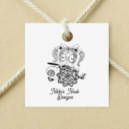 Carimbo De Borracha Logotipo Cute Crochet Crafter Personalizado