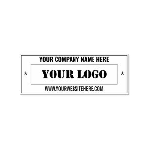 Carimbo De Borracha Logotipo da empresa personalizado e selo de borrac