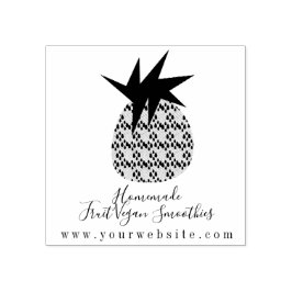 Carimbo De Borracha Logotipo de Abacate de Negócios Smoothie de Frutas